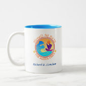Hawaii Aloha Staat Zweifarbige Tasse (Links)