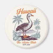 Hawaii Aloha State Goose Graphic Magnet (Vorne)