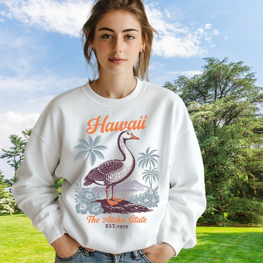 Hawaii Aloha State Tropical Goose Sweatshirt