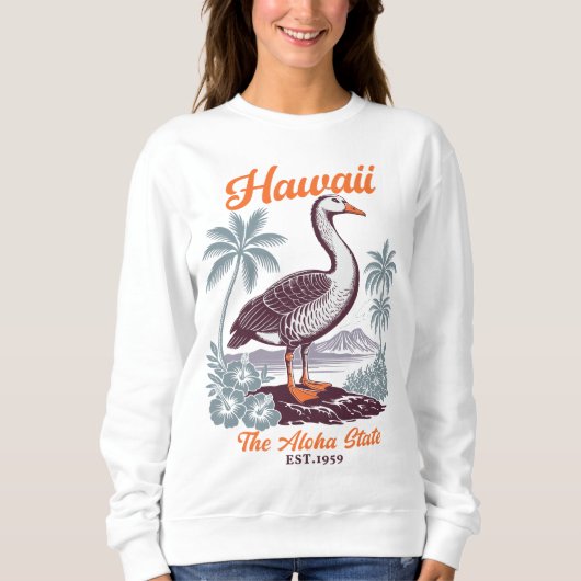 Hawaii Aloha State Tropical Goose Sweatshirt (Vorderseite)