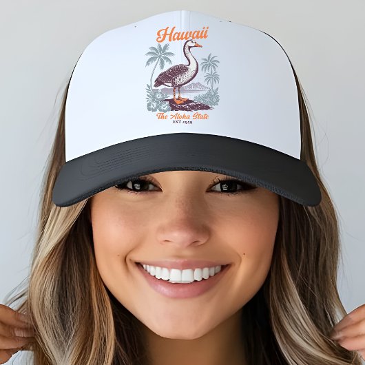 Hawaii Aloha State Tropical Goose Truckerkappe