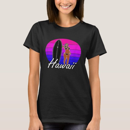 Hawaii Aloha Surfer Kleidung Männer Frauen Gra T-Shirt (Vorderseite)