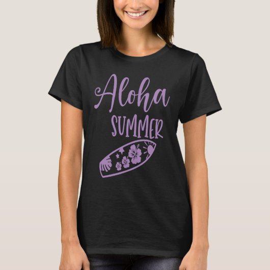 Hawaii Aloha Surfing Hawaiian Party T-Shirt (Vorderseite)