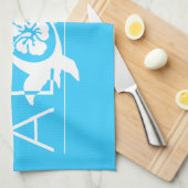 Hawaii - Aloha Turtle Geschirrtuch (Viertel Falte)