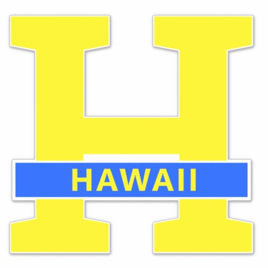 Hawaii Aufkleber (Vorderseite)