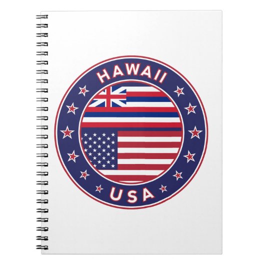 Hawaii Aufkleber, Hawaii, USA Notizblock (Vorderseite)