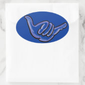 Hawaii-Aufkleber Ovaler Aufkleber (Tasche)