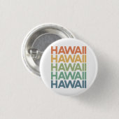 Hawaii Ausflug Tropical Aloha Hawaii Urlaub, Stran Button (Vorne & Hinten)