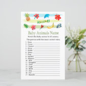 Hawaii Baby Animals Name Game (Stehend Vorderseite)