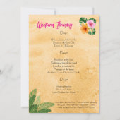 Hawaii Bachelorette Weekend Party Einladung (Rückseite)