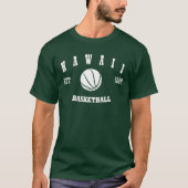 Hawaii-Basketball-Retro Logo T-Shirt (Vorderseite)