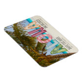 Hawaii Beach Aloha Wedding Save the Date Magnet (Rechte Seite)