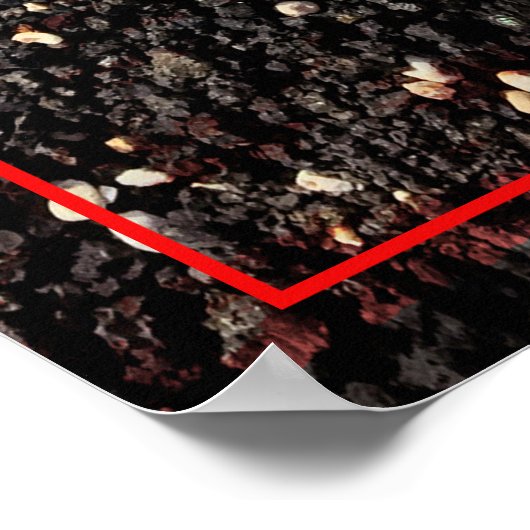 Hawaii Beach and Coral Heart Foto Liebe Mehr Poster (Ecke)