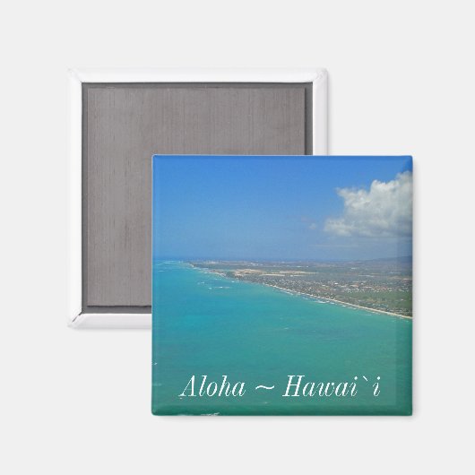 Hawaii Beach Coastline Magnet (Vorderseite/Rückseite)