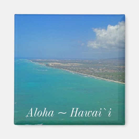 Hawaii Beach Coastline Magnet (Vorne)