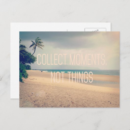 Hawaii Beach Collect Moments Postcard Postkarte (Vorne/Hinten)