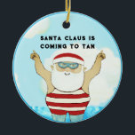 Hawaii Beach Collectible Keramik Ornament<br><div class="desc">Schwimmen Weihnachtsschmuck für Ihren Lieblingsschwimmer oder Strandliebhaber. Um Text zu personalisieren,  um Namen und Jahr hinzuzufügen,  um einen Feiertagssaft zu erstellen.</div>