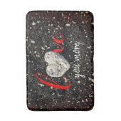 Hawaii Beach Coral Herzliche Liebe Mehr Script Badematte (Vorderseite Vertikal)