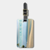 Hawaii Beach | Der Strand ruft ein Foto an Gepäckanhänger (Vorderseite vertikal)