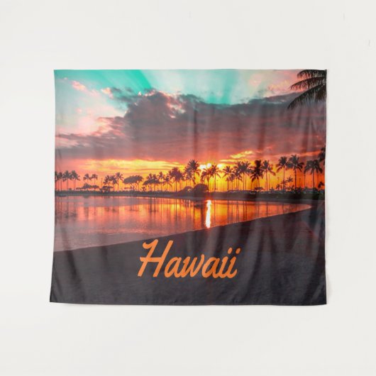 Hawaii Beach Hawaii Wandteppich (Vorderseite (Horizontal))