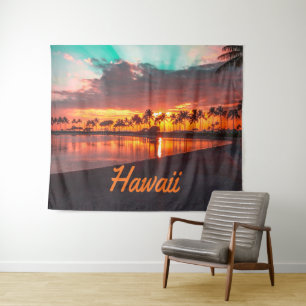 Hawaii Beach Hawaii Wandteppich