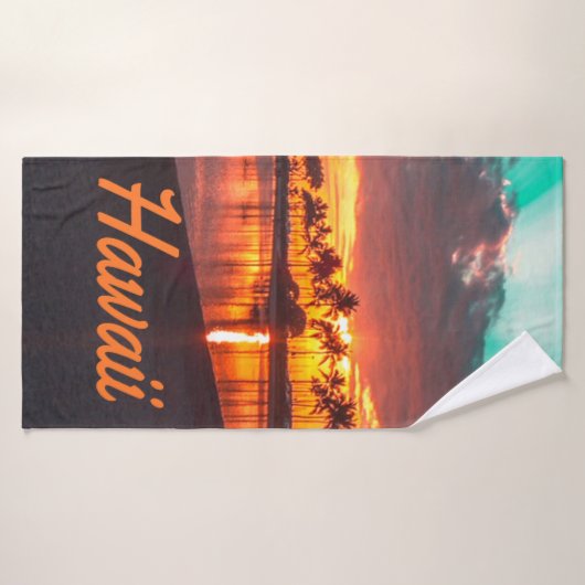 Hawaii Beach Hawaiianische Inseln Badehandtuch (Badehandtuch)