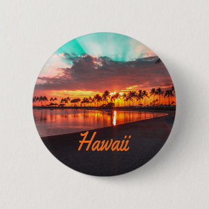 Hawaii Beach Hawaiianische Inseln Button