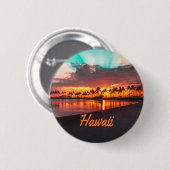 Hawaii Beach Hawaiianische Inseln Button (Vorne & Hinten)