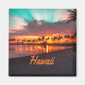 Hawaii Beach Hawaiianische Inseln Magnet (Vorne)