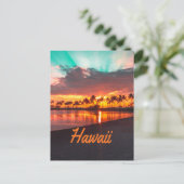 Hawaii Beach Hawaiianische Inseln Postkarte (Stehend Vorderseite)