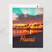 Hawaii Beach Hawaiianische Inseln Postkarte (Vorne/Hinten)