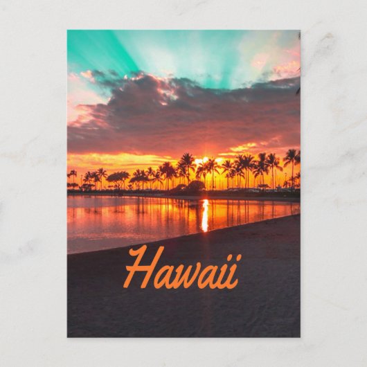 Hawaii Beach Hawaiianische Inseln Postkarte (Vorderseite)