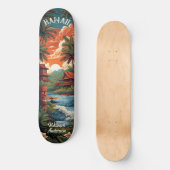 Hawaii Beach House Skateboard (Vorderseite)