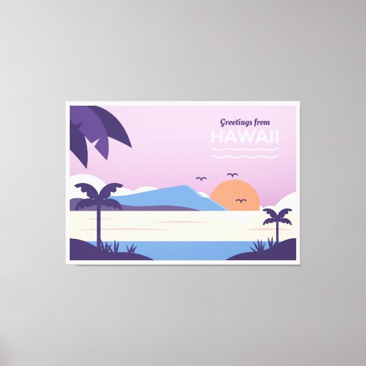 Hawaii Beach Leinwanddruck (Vorderseite)
