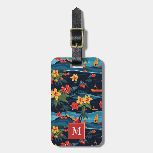 Hawaii Beach Luggage Tag Gepäckanhänger (Vorderseite vertikal)