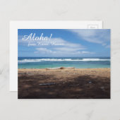 Hawaii Beach Postcard Postkarte (Vorne/Hinten)