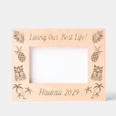 Hawaii Beach Summer Vacation Beach Hawaiian Themed Geätzte Rahmen (Vorderseite)