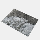 Hawaii Beach Surf Black Sand Ocean Sea Foam Kona Fußmatte (Schrägansicht)