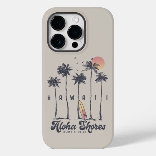 Hawaii Beach Surfer Sommerurlaub Case-Mate iPhone Hülle (Rückseite)