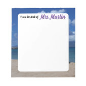 Hawaii Beach Teacher Notepad Notizblock (Vorderseite)
