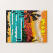 Hawaii Beach Travel Poster Puzzle (Horizontal)