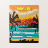 Hawaii Beach Travel Poster Puzzle (Vertikal)