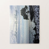 Hawaii Beach Tree Silhouette sammelt Momente Zitat Puzzle (Vertikal)