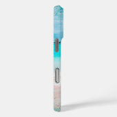 Hawaii Beach Tropical Girly Blue Confetti Custom Case-Mate iPhone Hülle (Rückseite / Rechts)