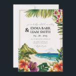 HAWAII Beach Tropical Wedding Einladung<br><div class="desc">Hawaii Hochzeitseinladung mit Blick auf die Hawaii Landschaft. Ideal für Oahu,  Maui,  Big Island oder andere Hawaii Inseln und Städte.</div>