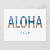 Hawaii Beach Wedding Aloha Foto UAWG Einladungspostkarte (Vorderseite)