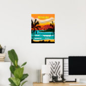 Hawaii BeachTravel Poster (Heimbüro)