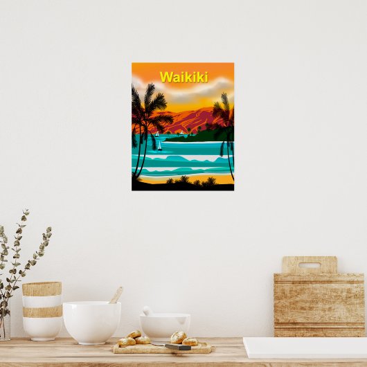 Hawaii BeachTravel Poster (Küche)