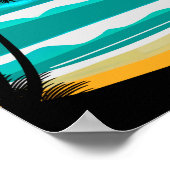 Hawaii BeachTravel Poster (Ecke)