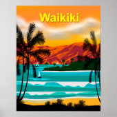 Hawaii BeachTravel Poster (Vorne)
